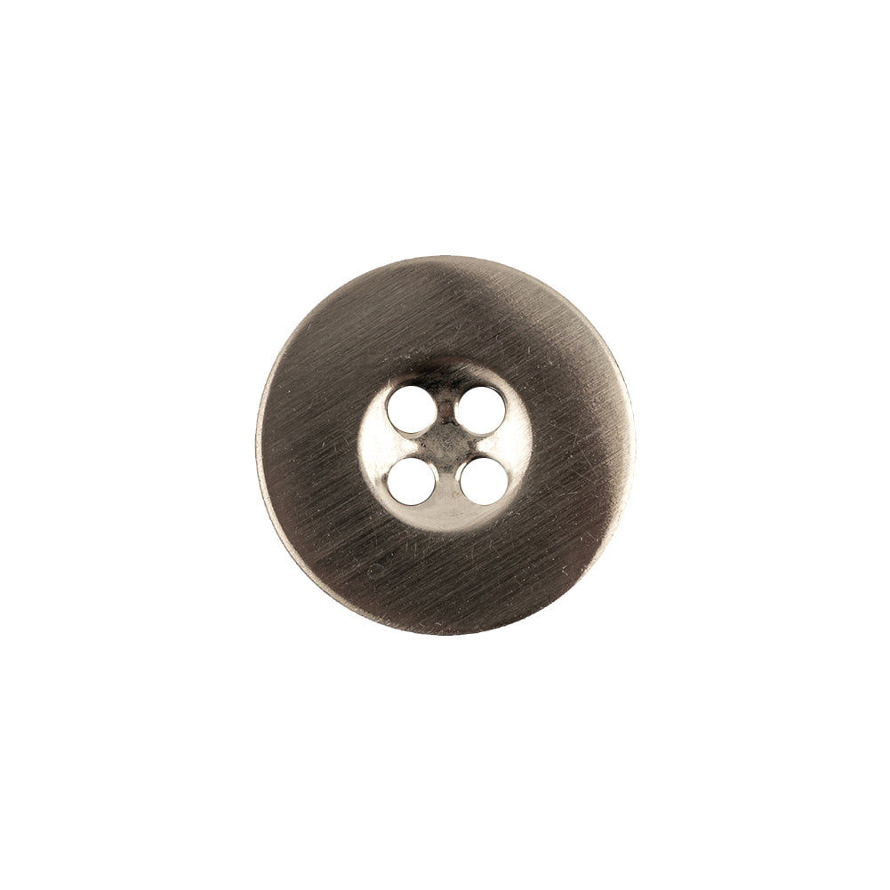 Italian Silver 4-Hole Metal Coat Button - 28L/18mm - Joann Fabrics