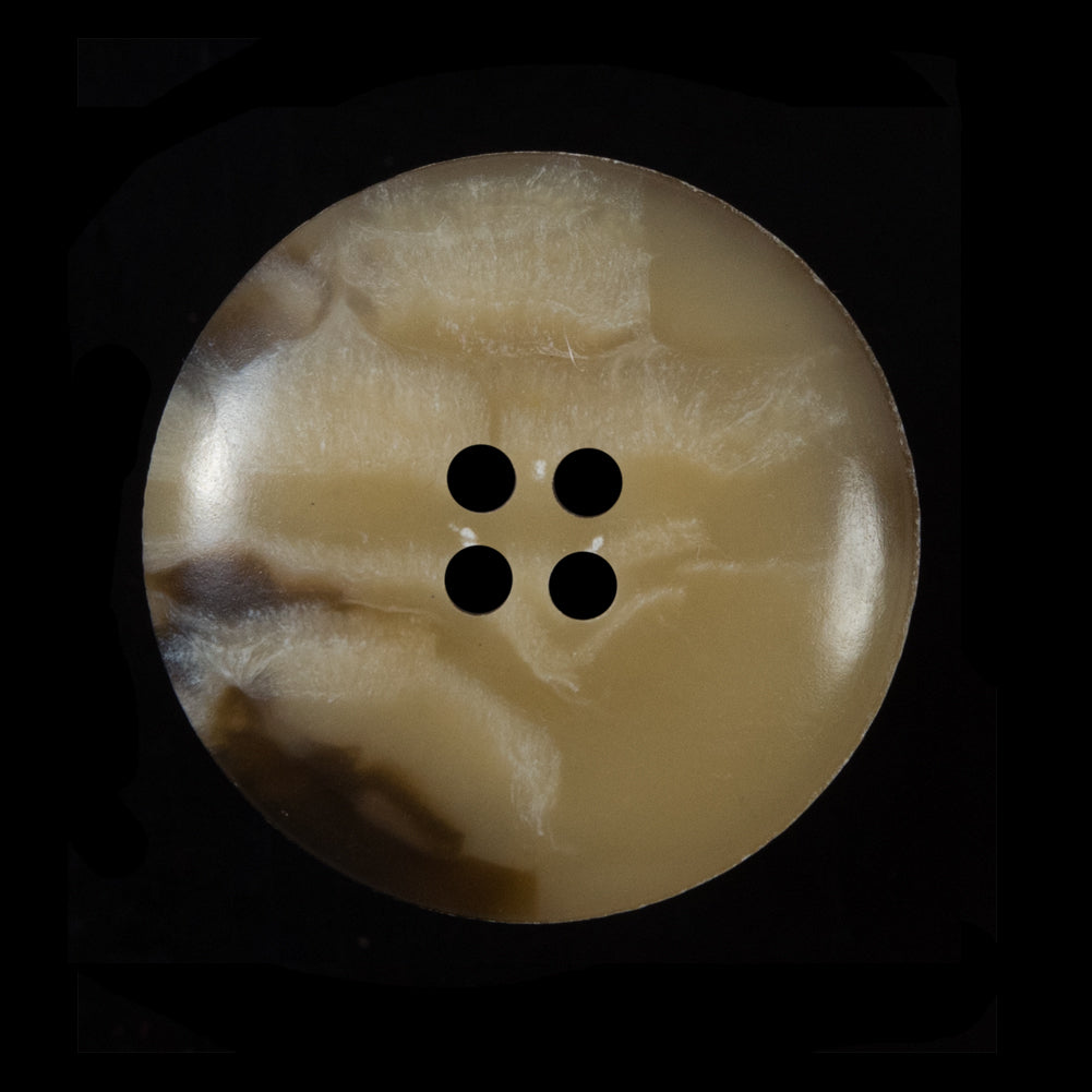 Beige and Brown Tire Shaped Rim 4-Hole Plastic Button - 45L/29mm - Joann Fabrics