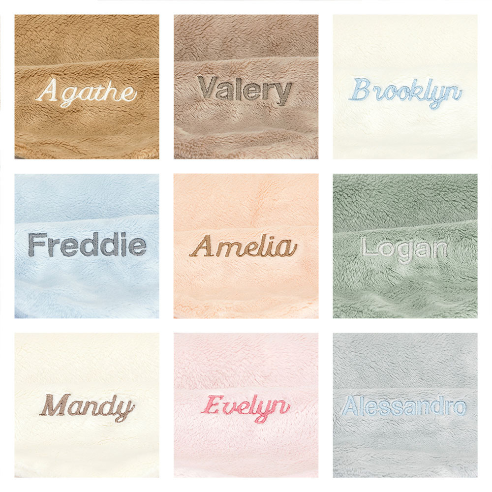 Personalized Bashful Blue Bunny Soother