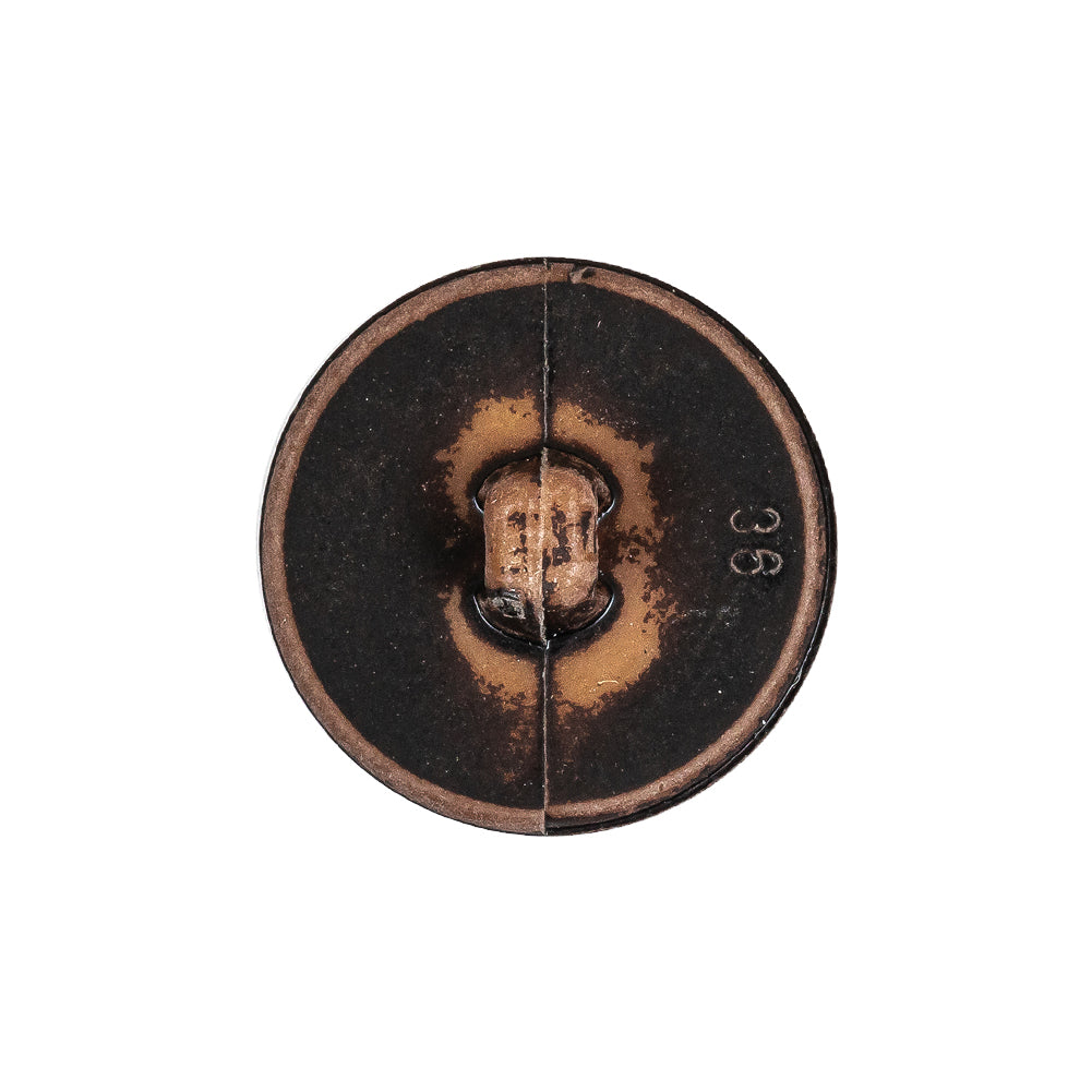 Italian Weathered Brown Knotted Leather-Look Shank Back Plastic Button - 36L/23mm - Joann Fabrics