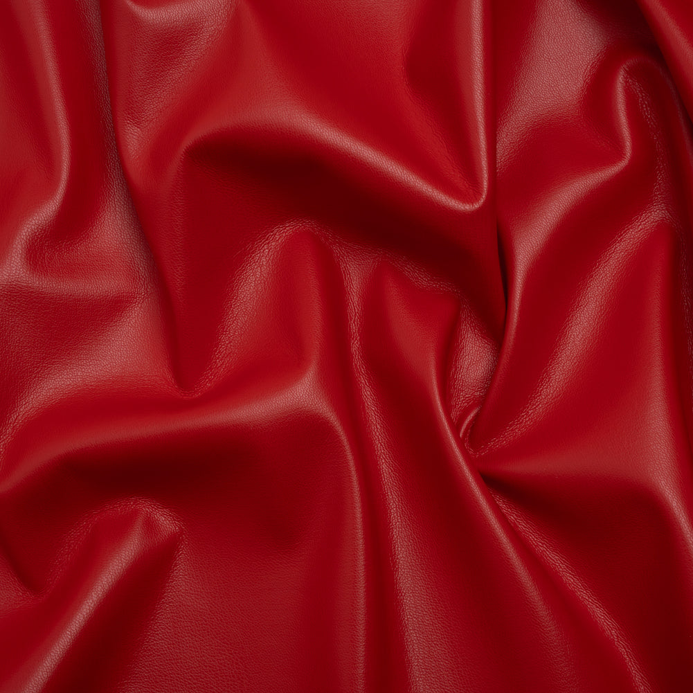 Stretch Faux Leather with Suede-Like Brushed Backing - Red - Jodi Collection - Joann Fabrics