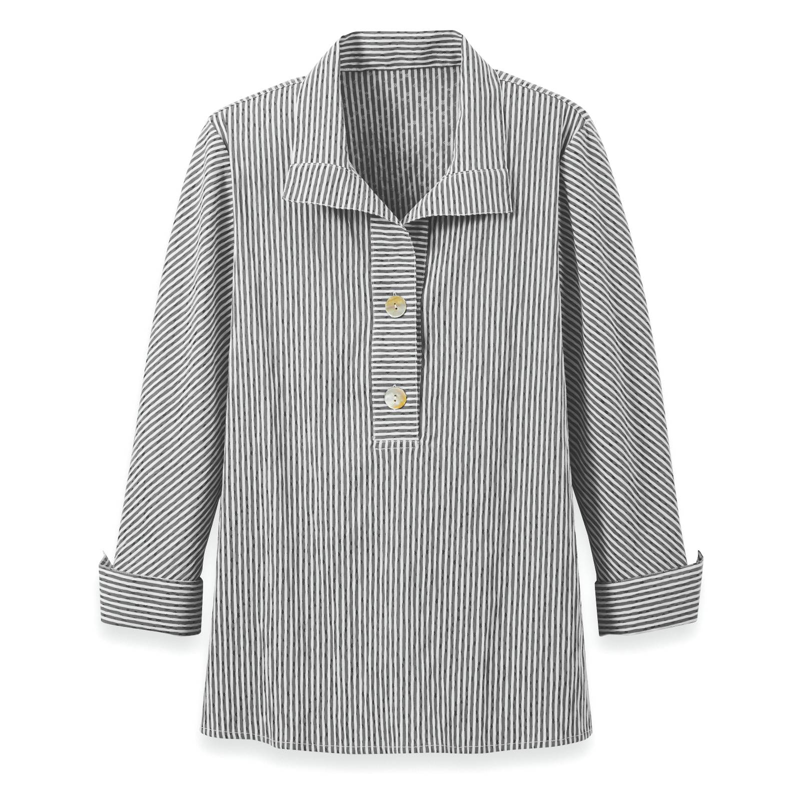 Textured Stripe Popover Tunic - Northstyle Catalog