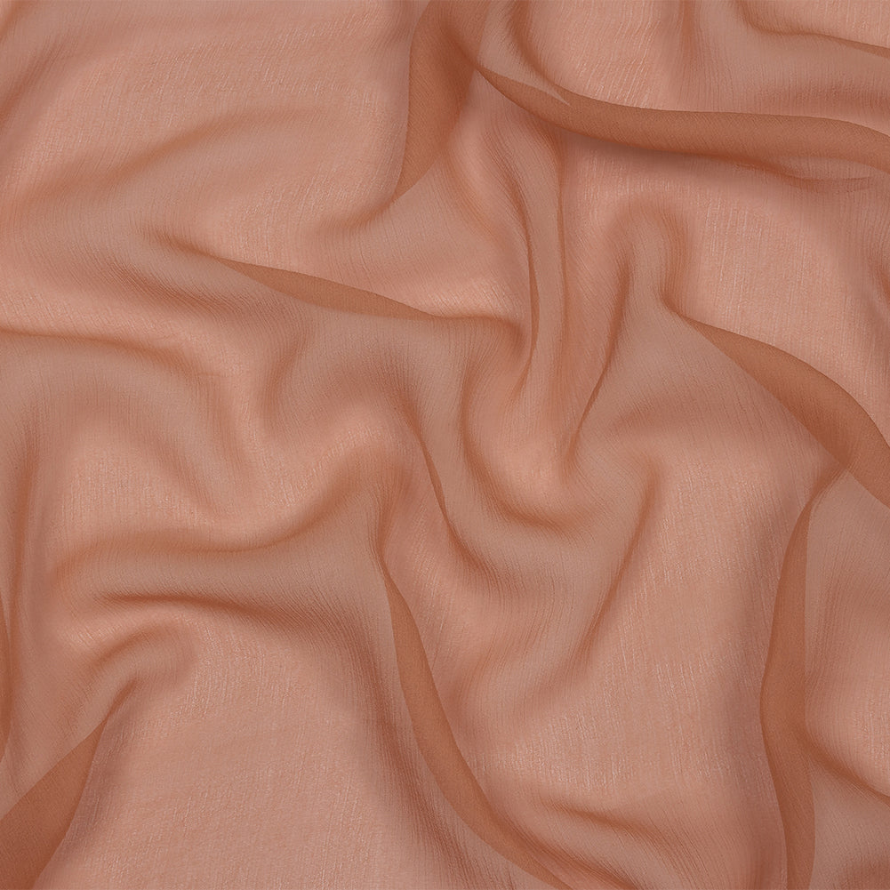 Famous Australian Designer Blush Crinkled Silk Chiffon - Joann Fabrics