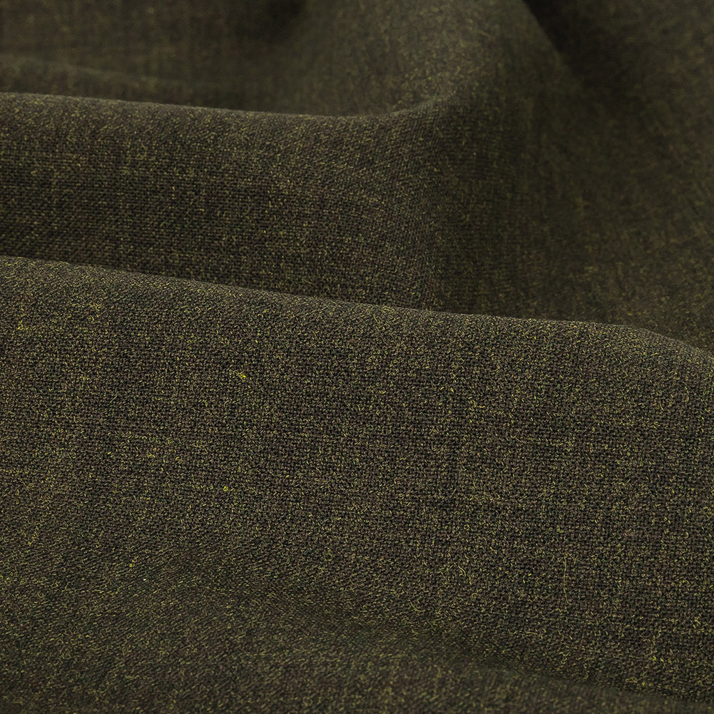Italian Army Green Heathered Stretch Suiting - Joann Fabrics