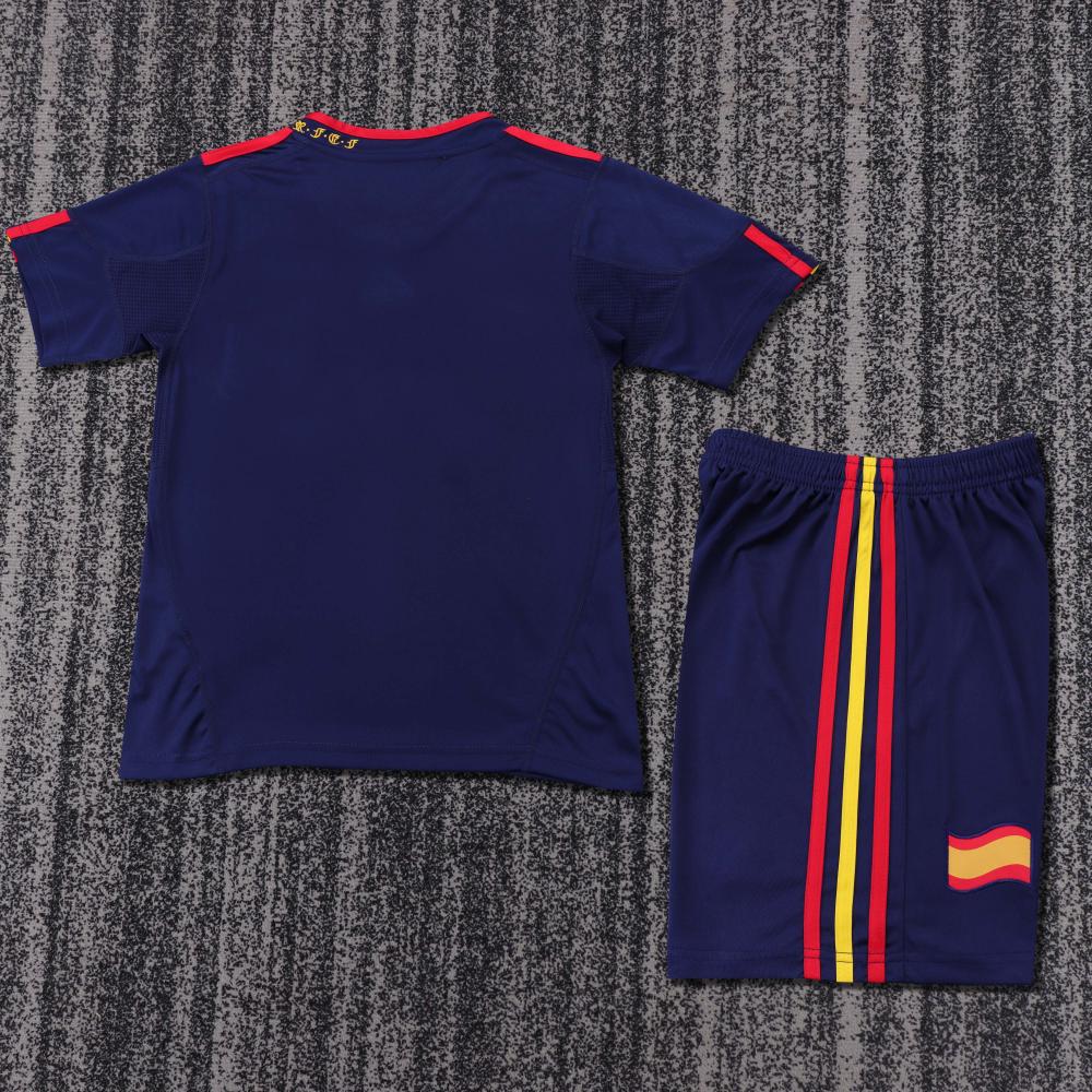 2010 Retro Spain Away Football Shirt 1:1 Thai Quality Kids Size