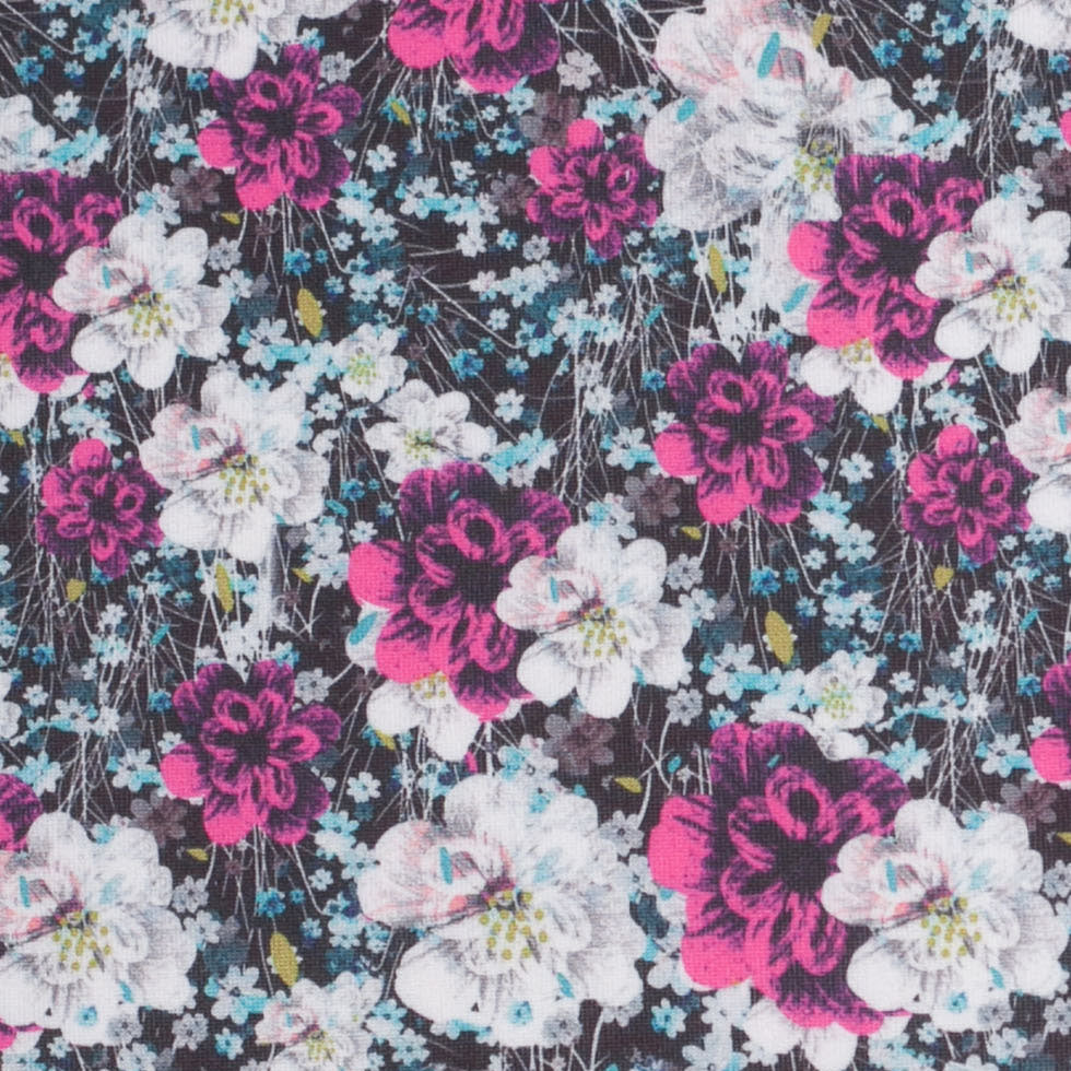Field of Flowers Digitally Printed Stretch Neoprene/Scuba Knit - Joann Fabrics