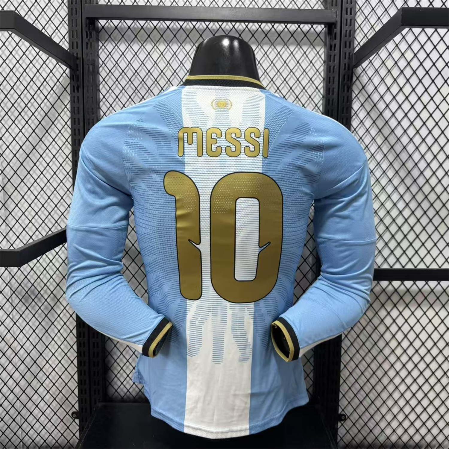 (MESSI #10) Argentina 2026 Messi Last Match Long Sleeves Special Jersey - Player Version - UnitedFutballJersey