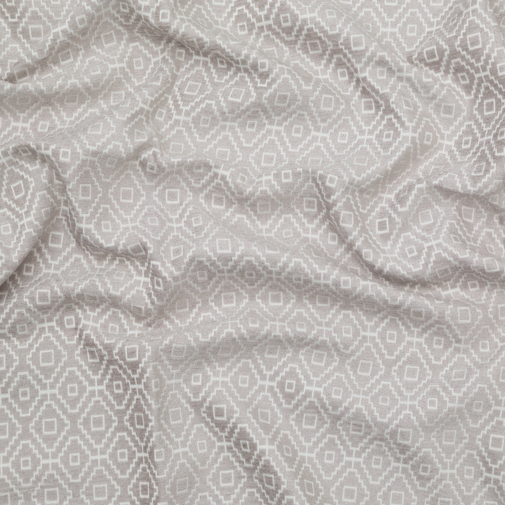 Chenille Jacquard - Dove Diamond Geometric - British Imported - Joann Fabrics