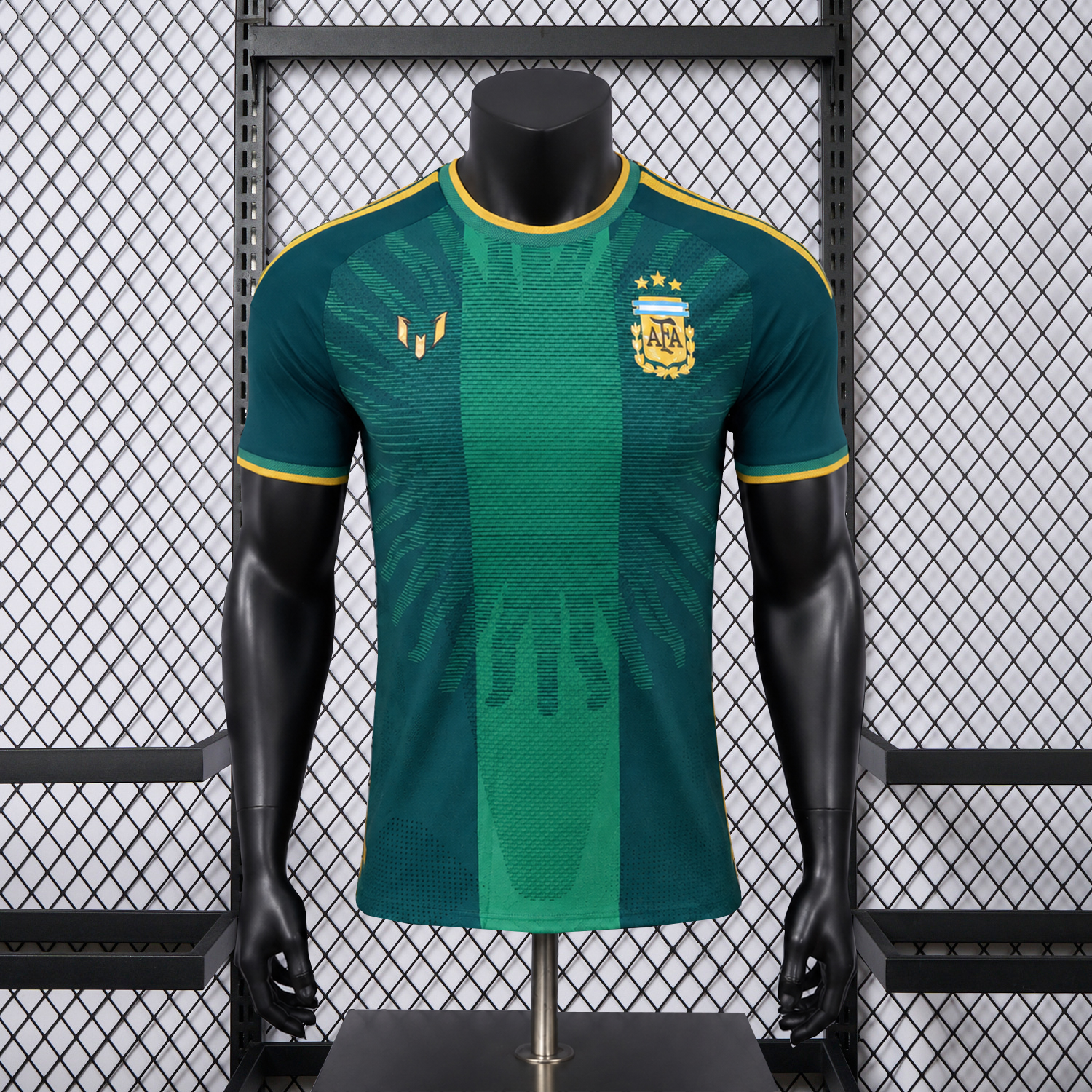 Argentina 2026 Messi Last Match Anniversary Green Goalkeeper Jersey - Player Version - UnitedFutballJersey