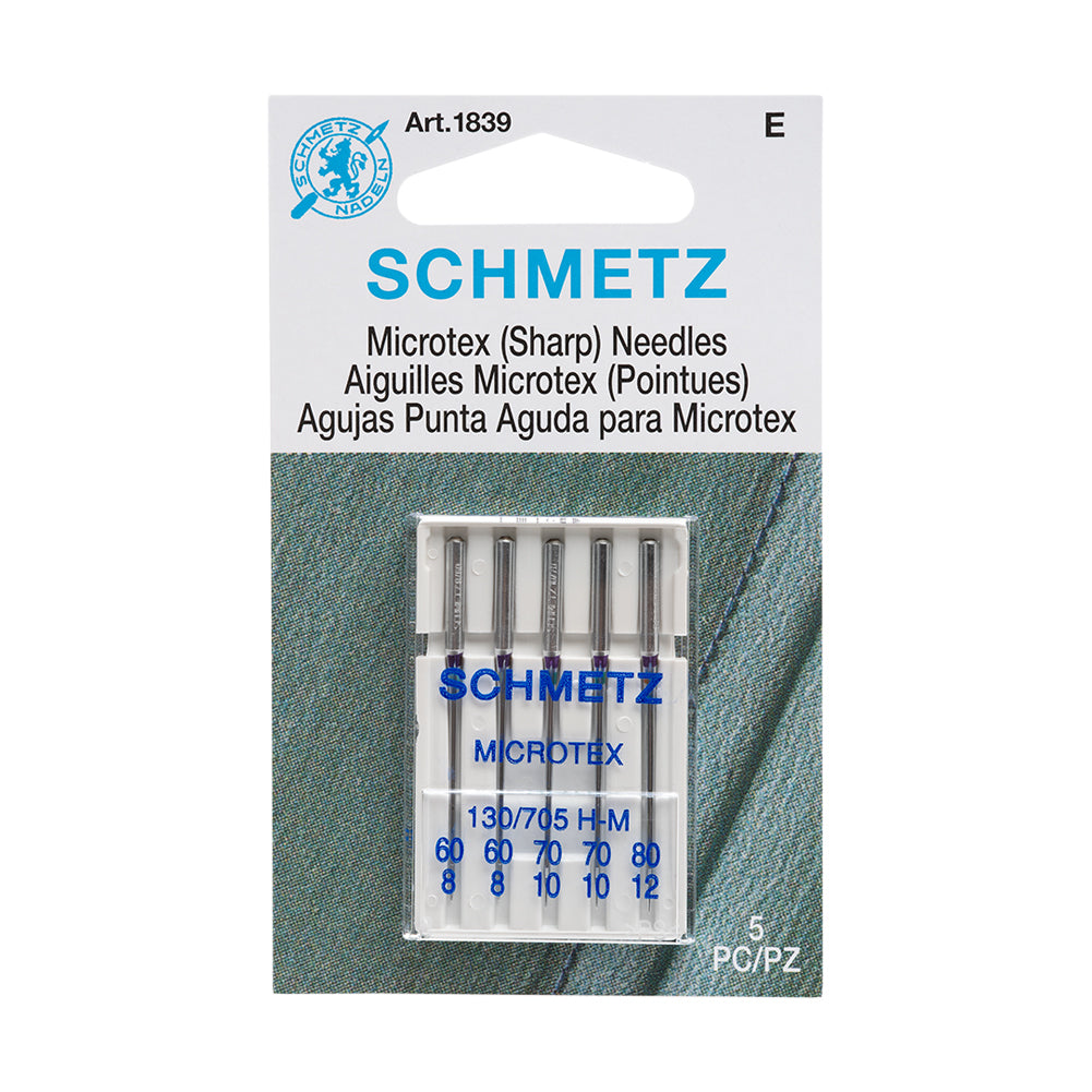Schmetz Microtex Sharp Machine Needles - Assorted Sizes - 5 ct - Joann Fabrics