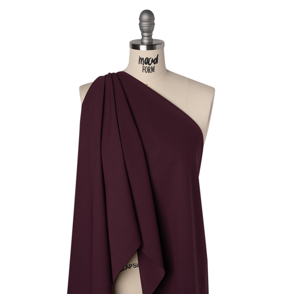 Soft Lightweight Polyester Gabardine - Burgundy - Stefanie Collection - Joann Fabrics