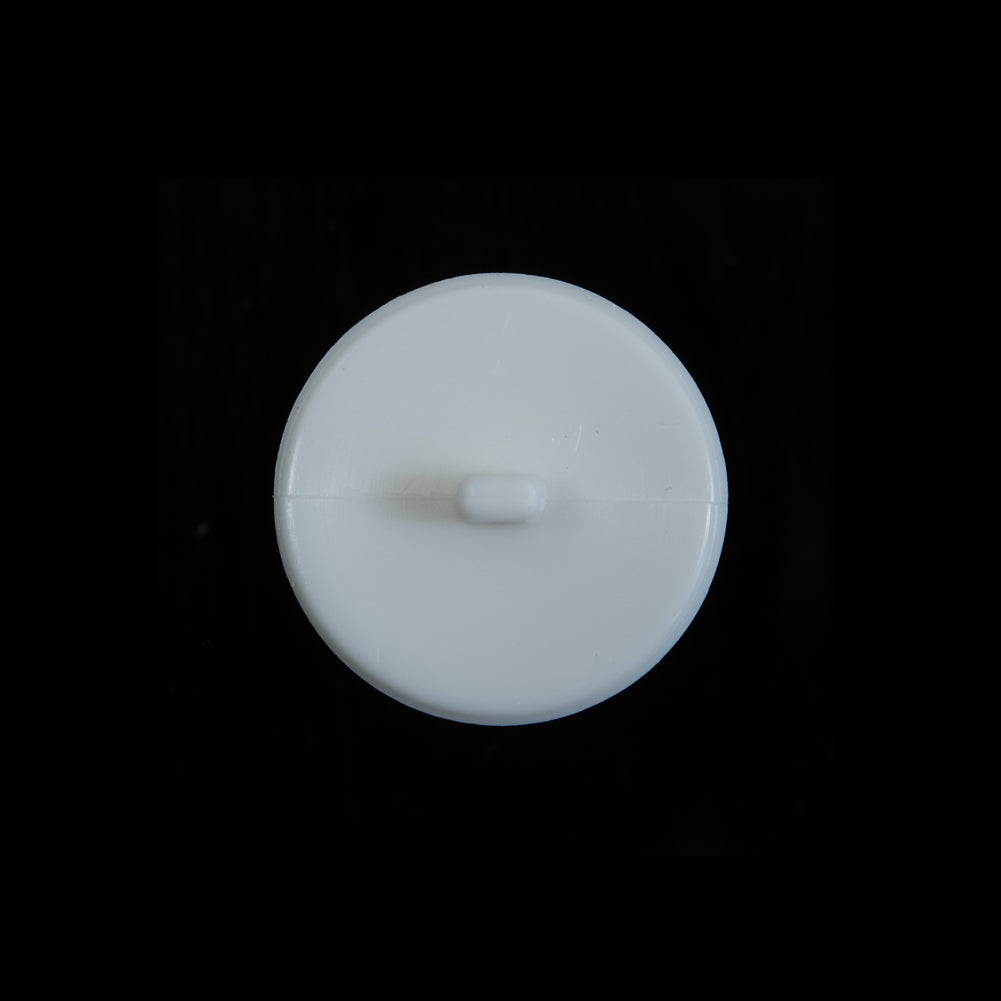 Italian White Beveled Shank Back Button - 30L/19mm - Joann Fabrics