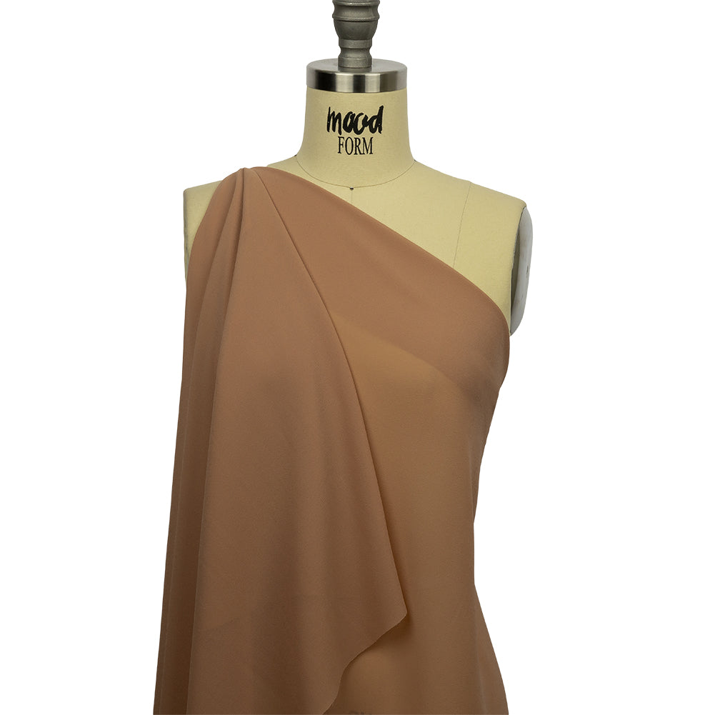 Famous Australian Designer Tan Polyester Georgette - Joann Fabrics