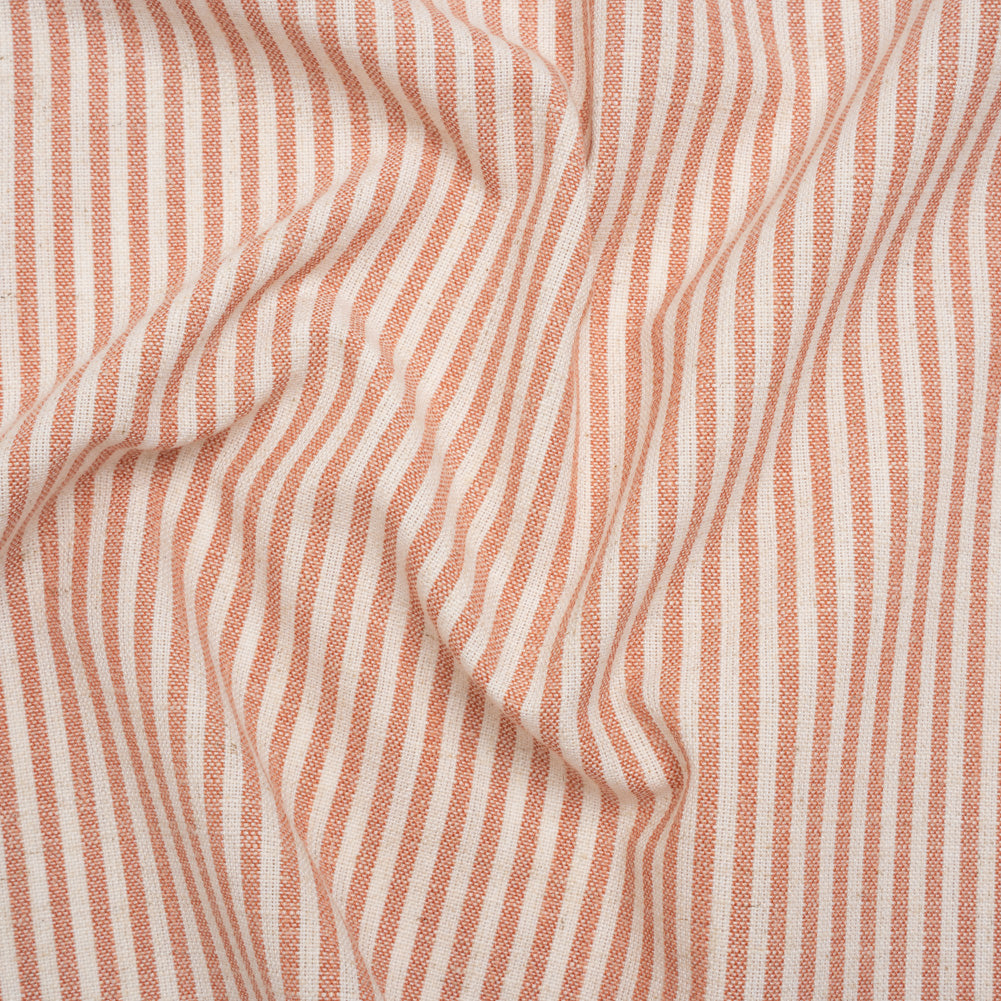 Recycled Polyester Blend Woven - Blush Pink Candy Stripes - British Imported - Joann Fabrics