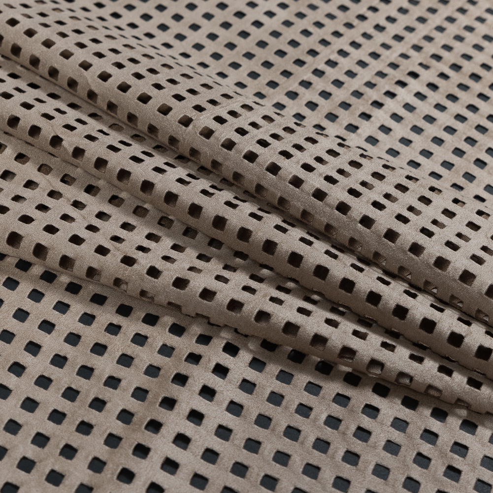 Italian Rubby Tan Square Perforated Faux Suede - Joann Fabrics
