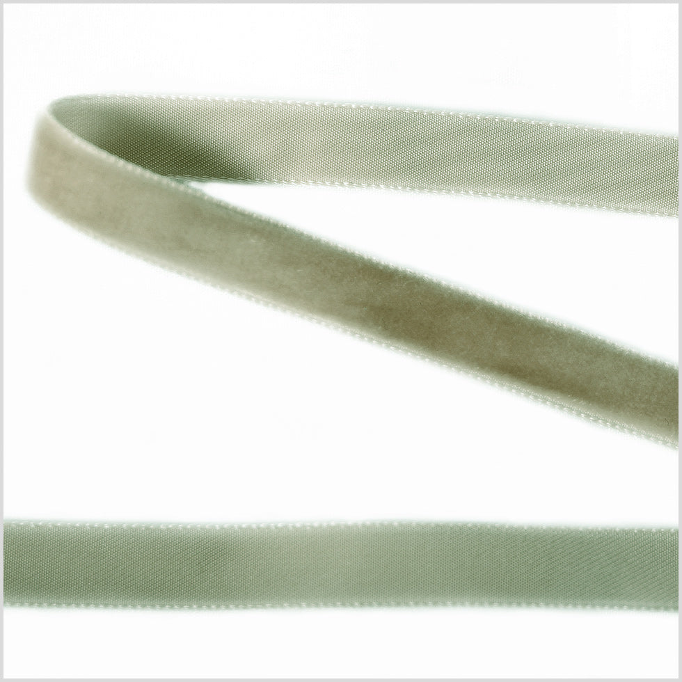 Single Faced Velvet Ribbon Made in Italy - 3/8