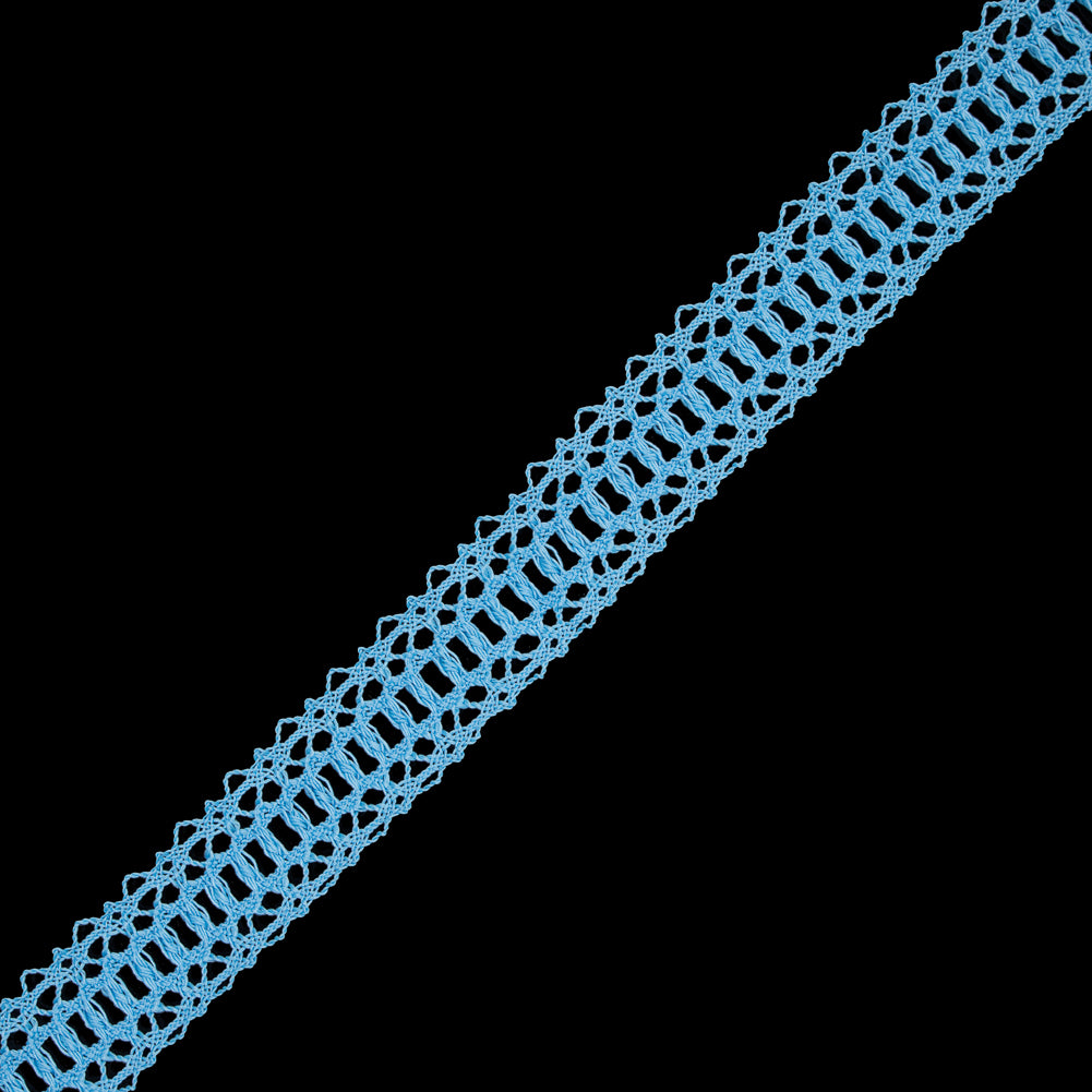 Baby Blue European Crochet Trim - 1.25