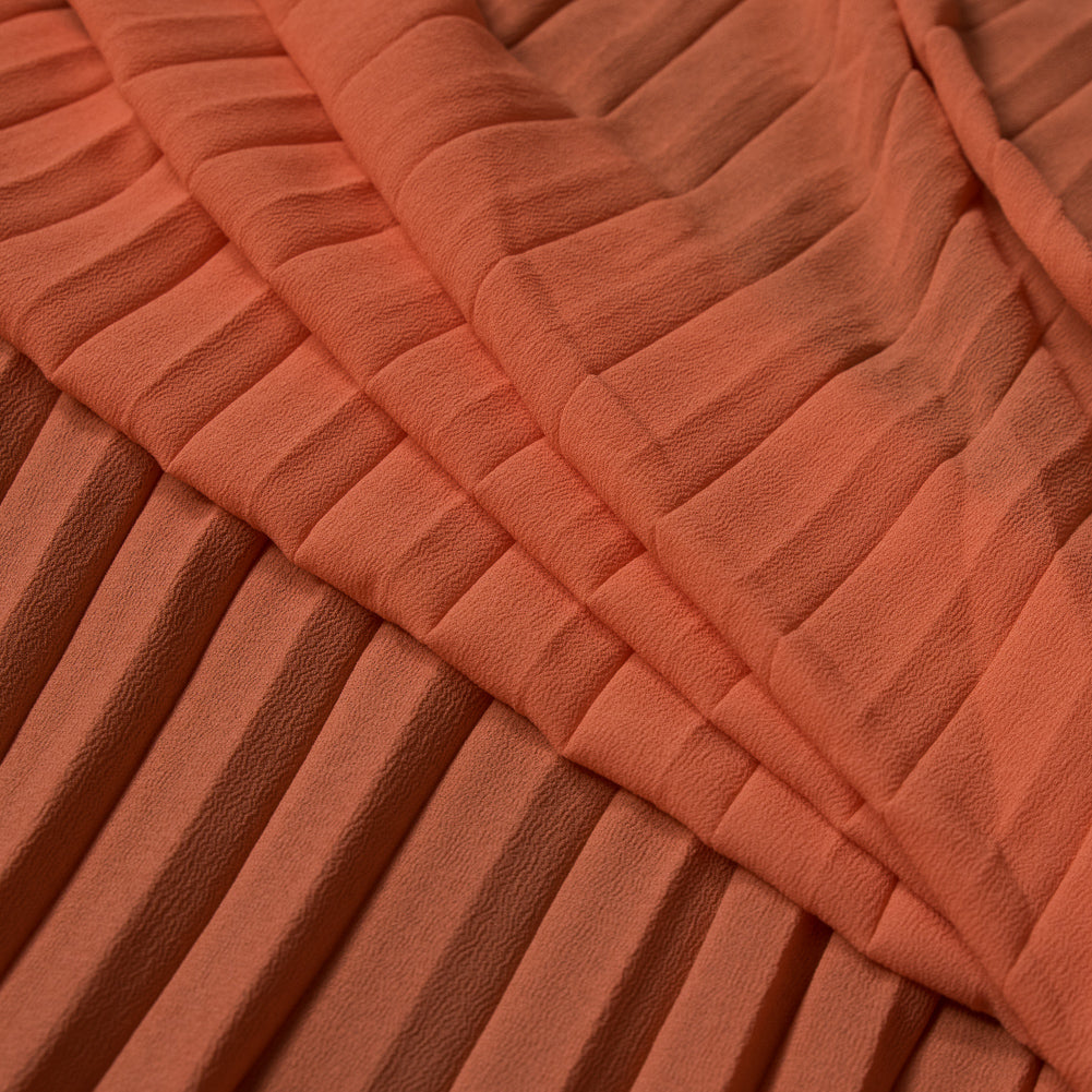 Accordion Pleated Chiffon - Tangerine - Etereo Collection - Joann Fabrics