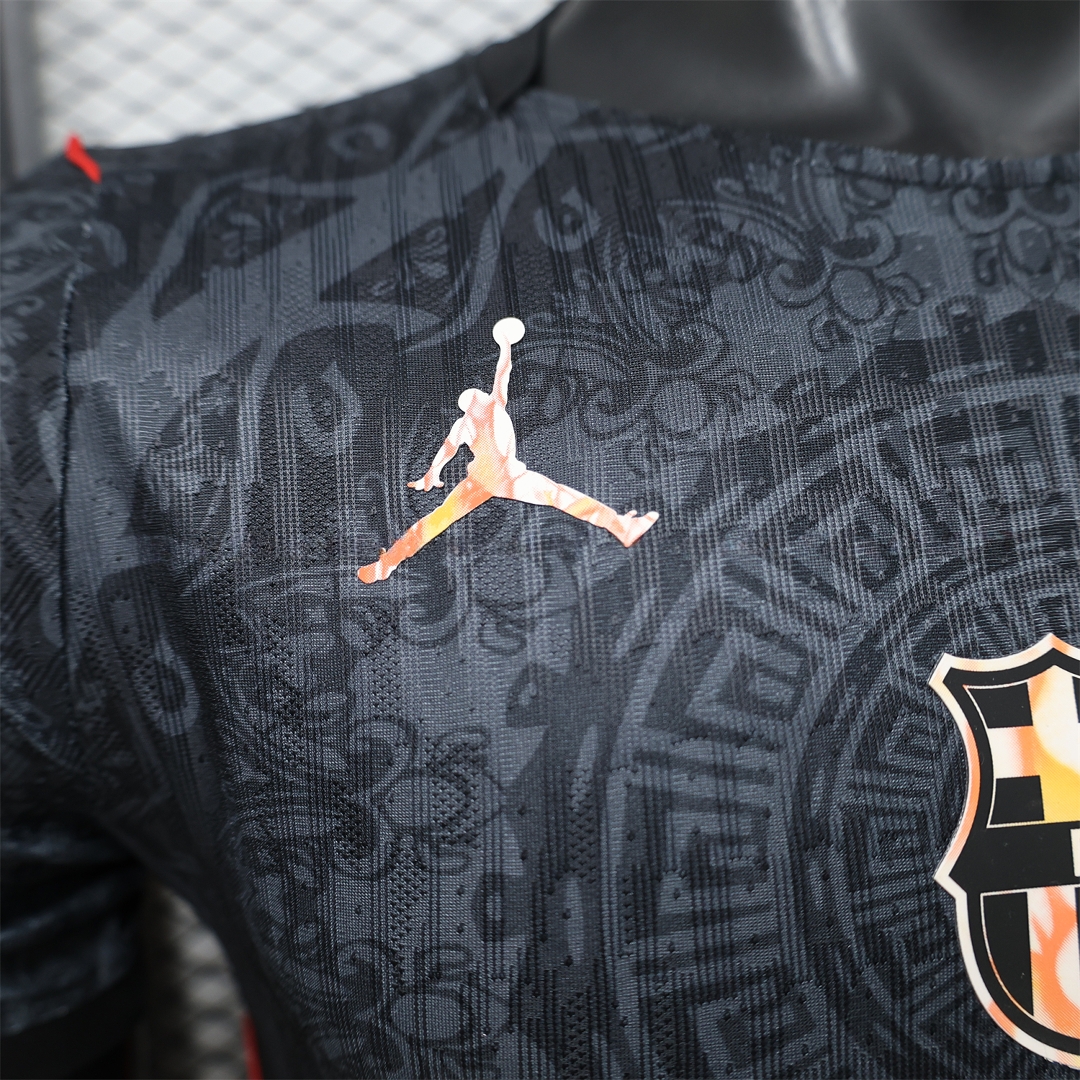 Barcelona 25-26 Jordan Black Special Jersey - Player Version - UnitedFutballJersey
