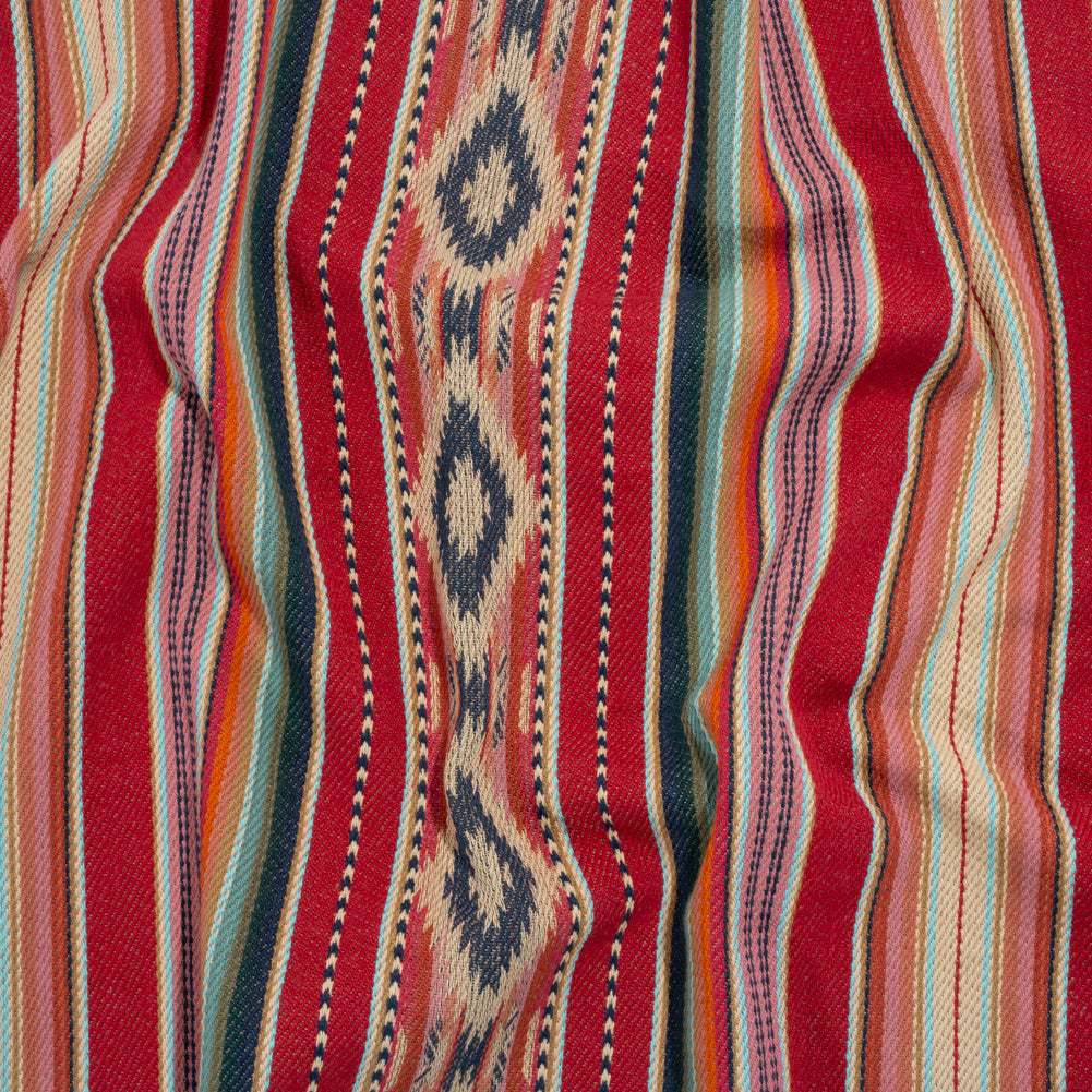 Arizona Berry Spiked Diamonds Southwestern Stripe Cotton Twill - Joann Fabrics