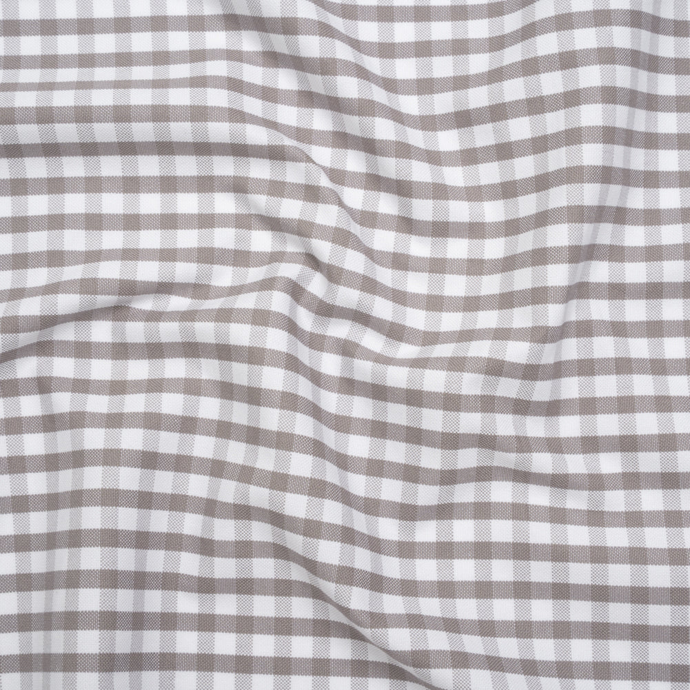 Cotton Oxford Shirting - Gray and White Checks - Deadstock - Joann Fabrics