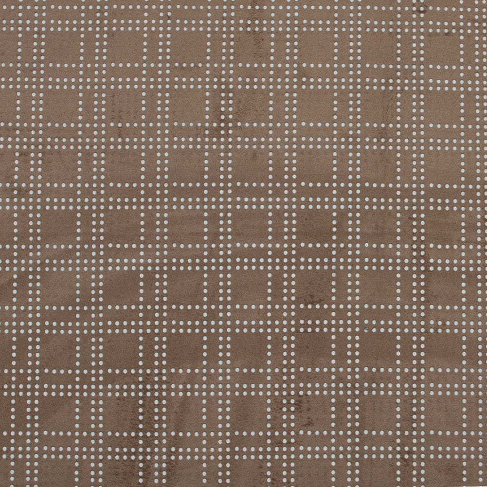 Faux Suede with Perforated Squares - Warm Beige - Joann Fabrics