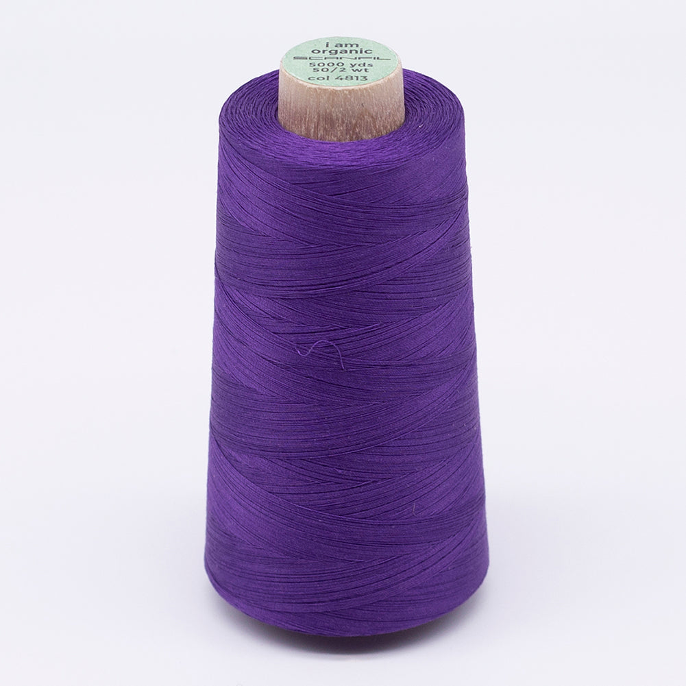 SCANFIL® 50wt Organic Pima Cotton Thread 5000 yd Cones - 4813 Royal Purple - Joann Fabrics