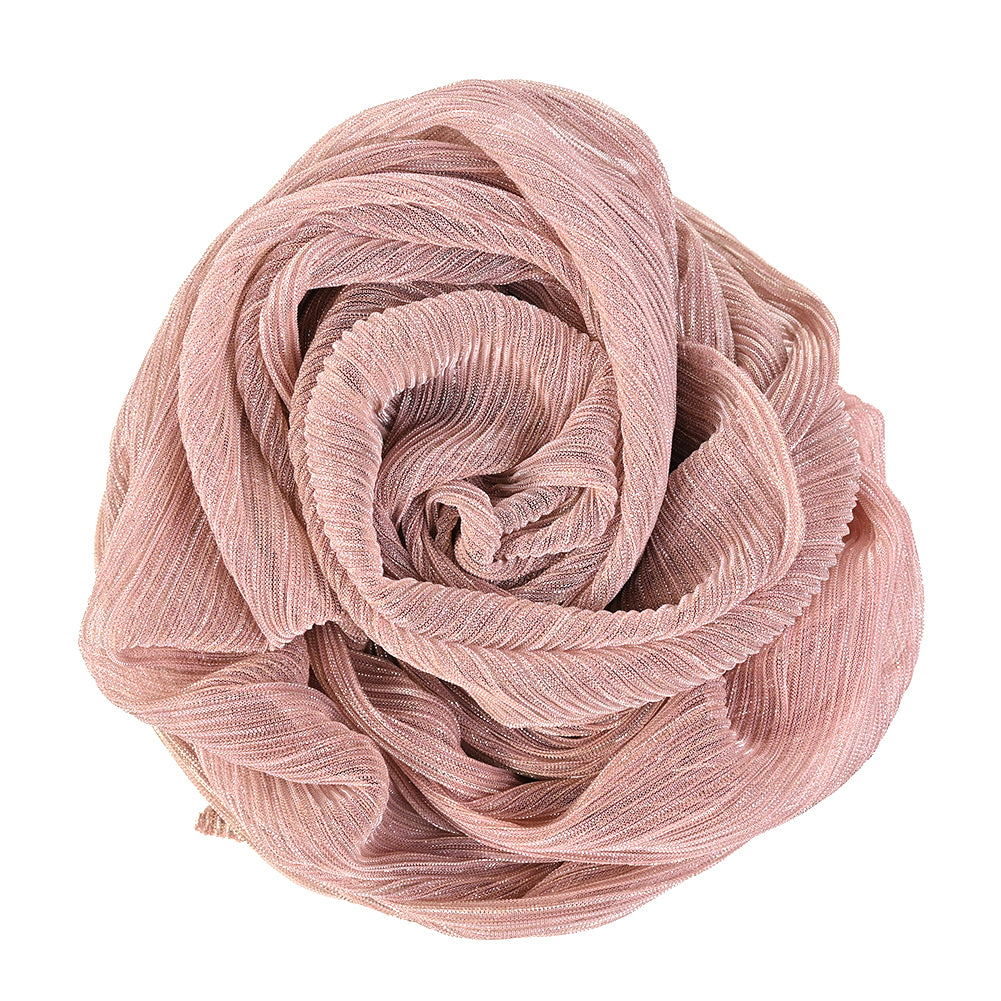 Metallic Stretch Plisse - Dusty Rose - Natalia Collection - Joann Fabrics