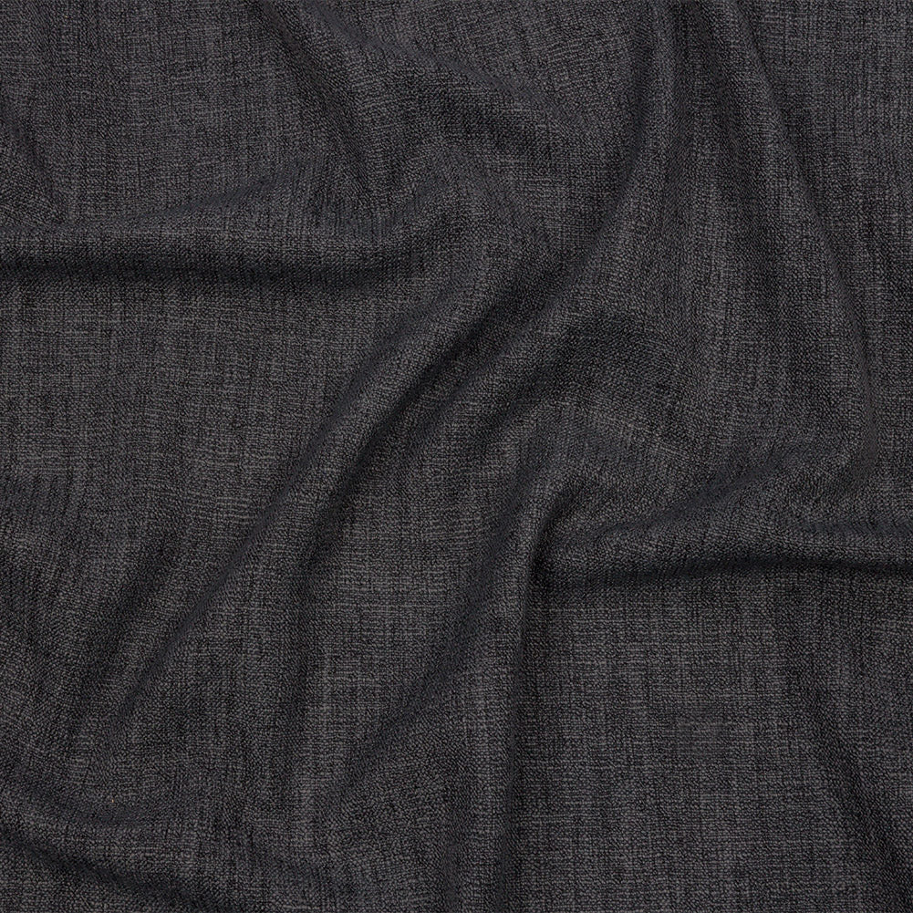 Soft Textured Recycled Polyester Drapery Woven - Charcoal - British Imported - Joann Fabrics