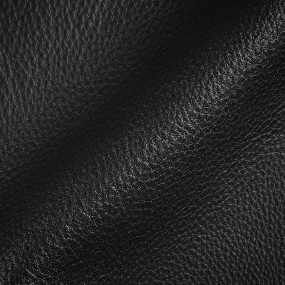 Paloma Italian Black Semi-Aniline Natural Pebble Top Grain Performance Cow Leather Hide - Joann Fabrics