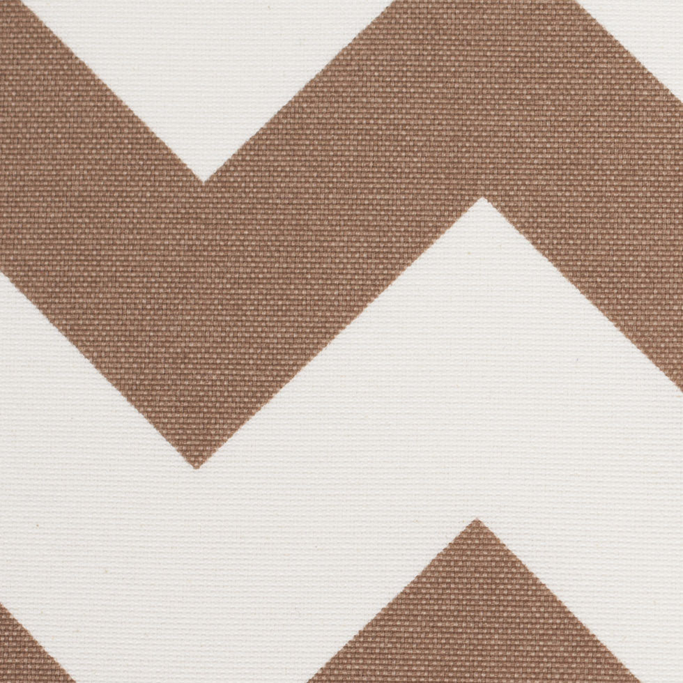 Spanish Mocha/White Geometric Poly-Cotton Woven - Joann Fabrics