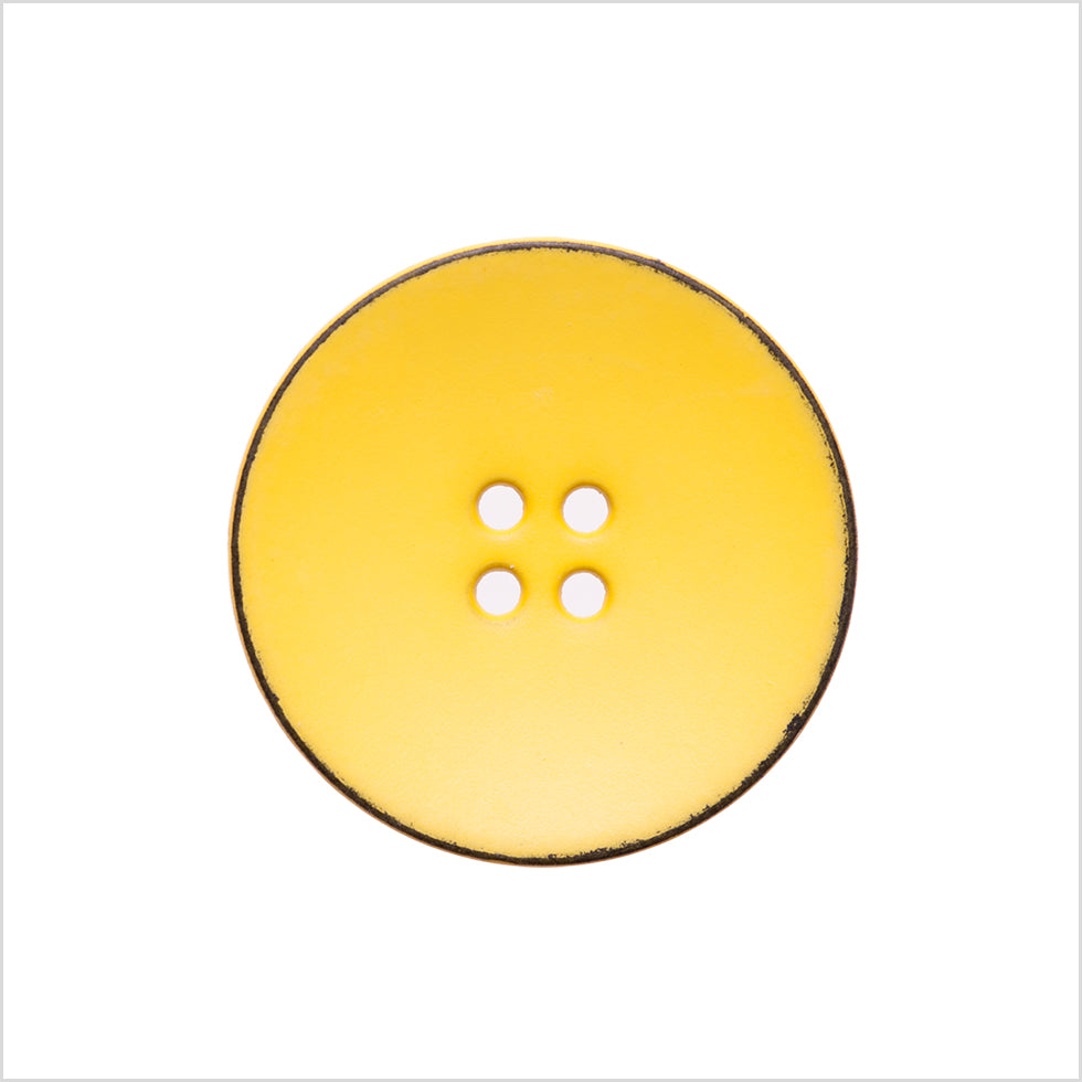 Italian Yellow 4-Hole Plastic Button - 36L/23mm - Joann Fabrics