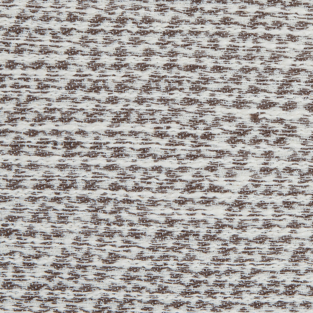Brown and Ivory Stretch Cotton Tweed - Joann Fabrics