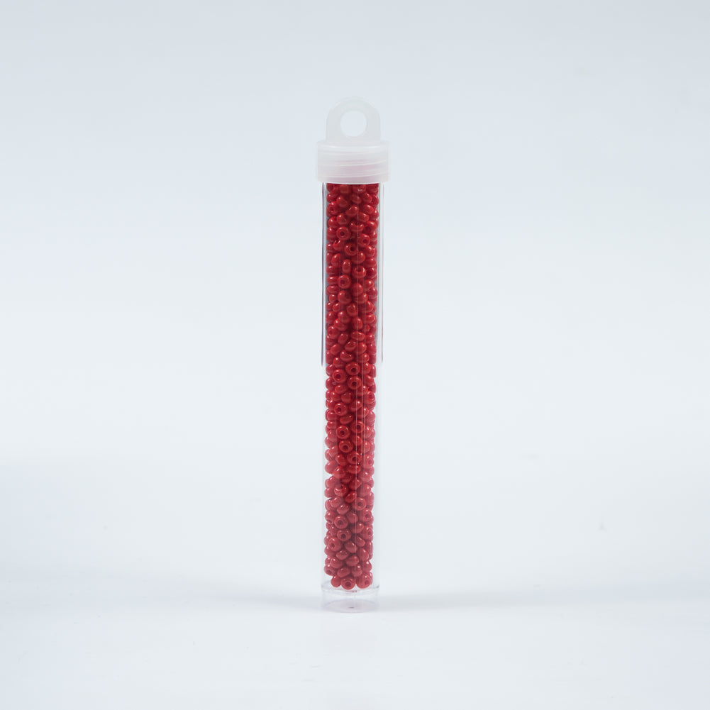 Light Red Opaque Czech Seed Beads - Size 6 - Joann Fabrics