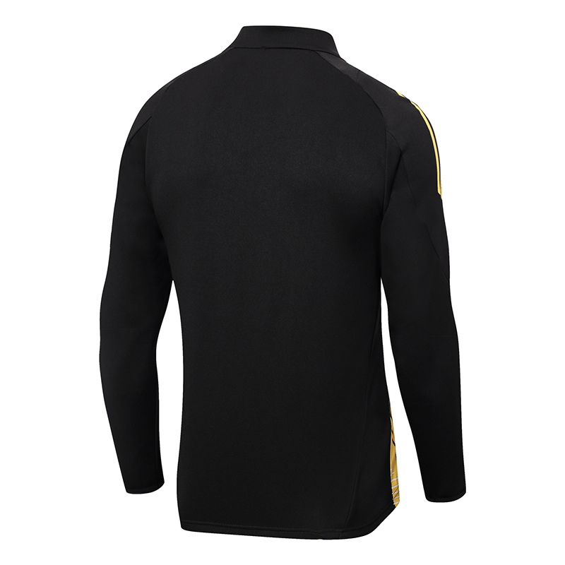 2024/2025 Real Madrid Black Half-Pull Training Suit Football Shirt 1:1 Thai Quality Set