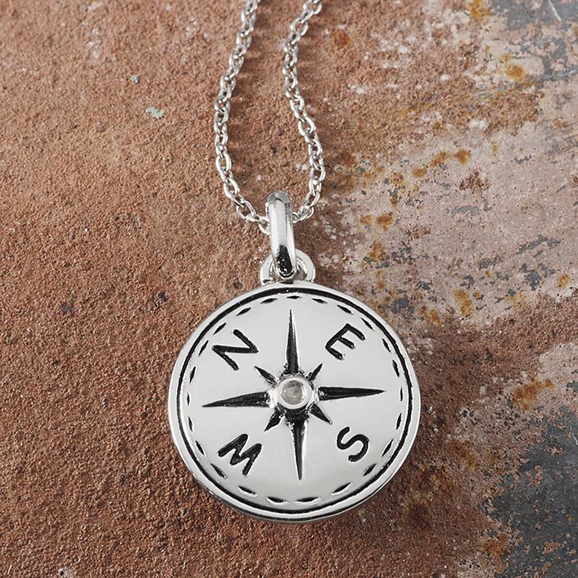 Sterling Compass Necklace - Northstyle Catalog