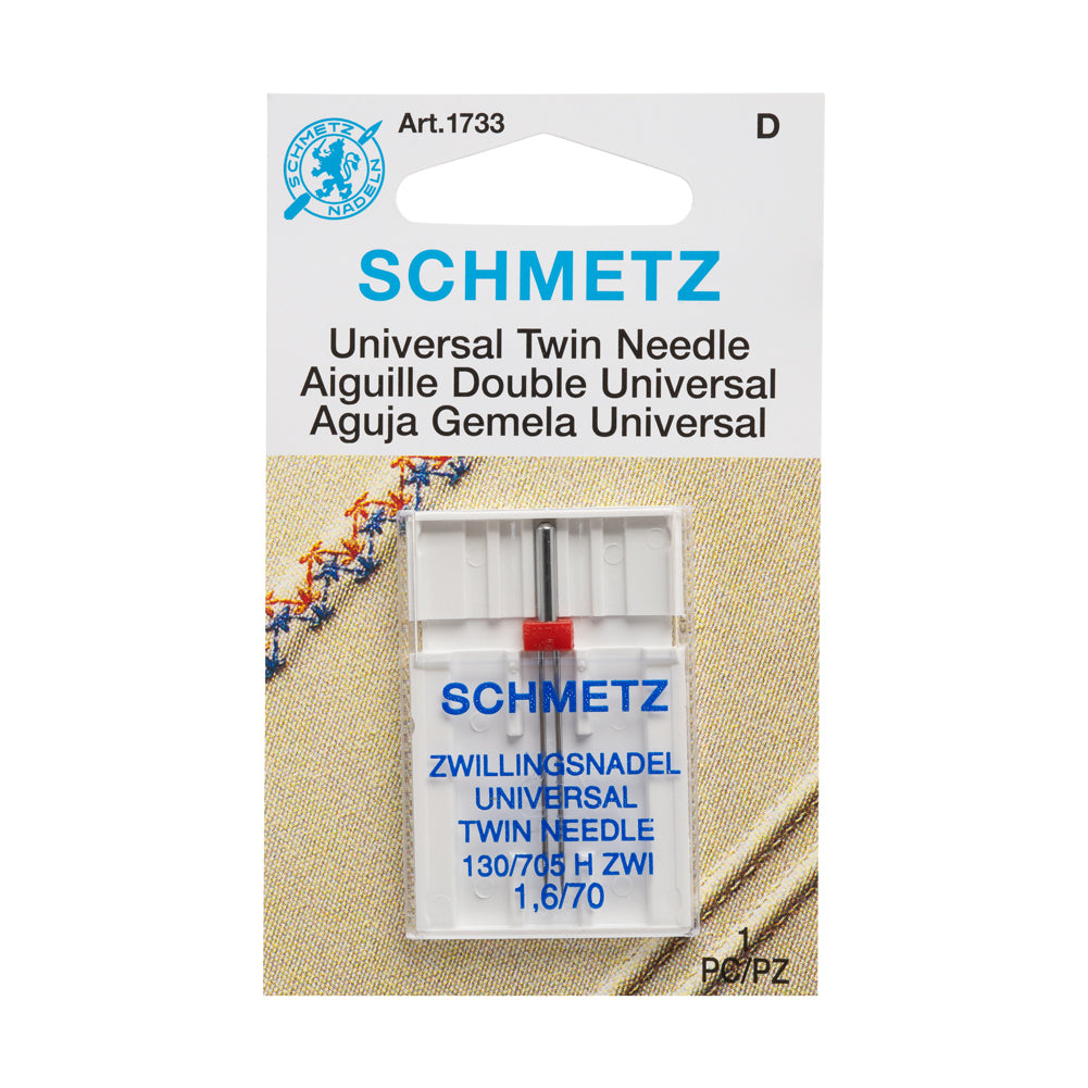 Schmetz Universal Twin Machine Needle - 1.6/70 - 1 ct - Joann Fabrics