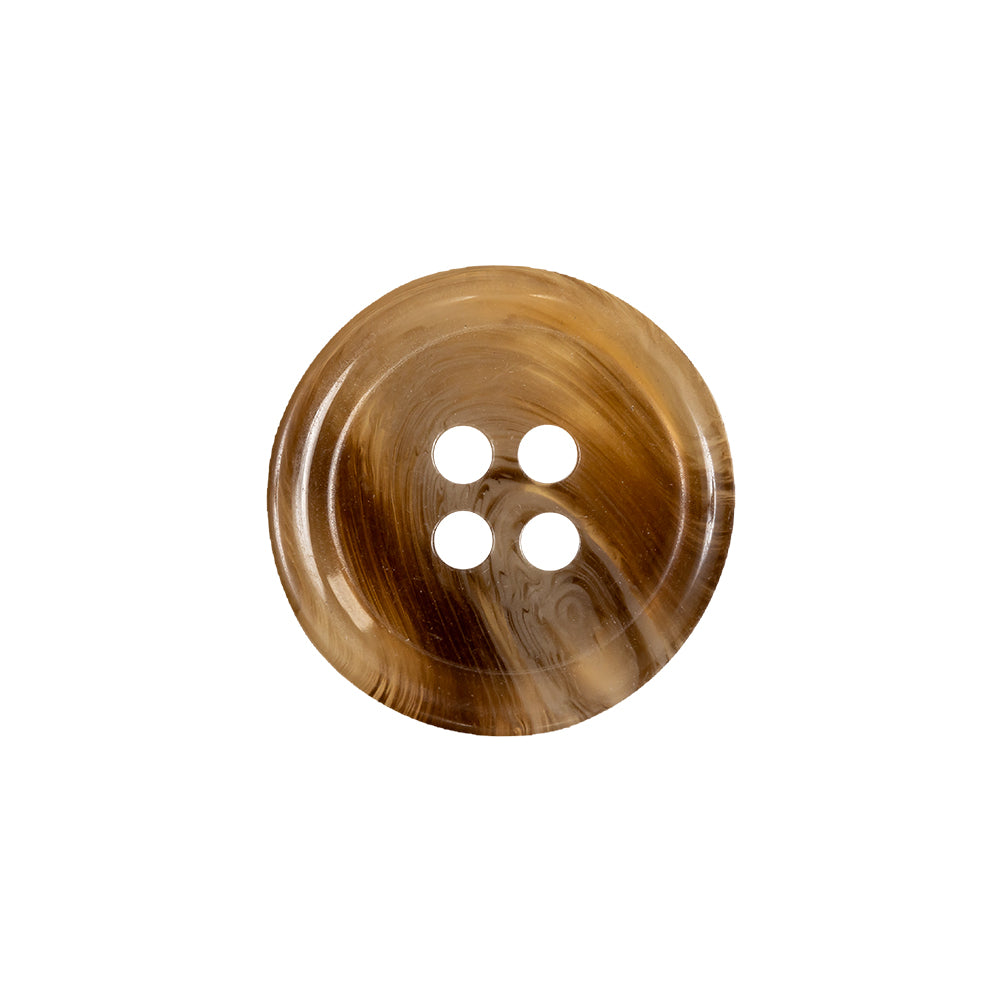 Brown, Beige and White Translucent Swirl 4-Hole Plastic Button - 32L/20mm - Joann Fabrics