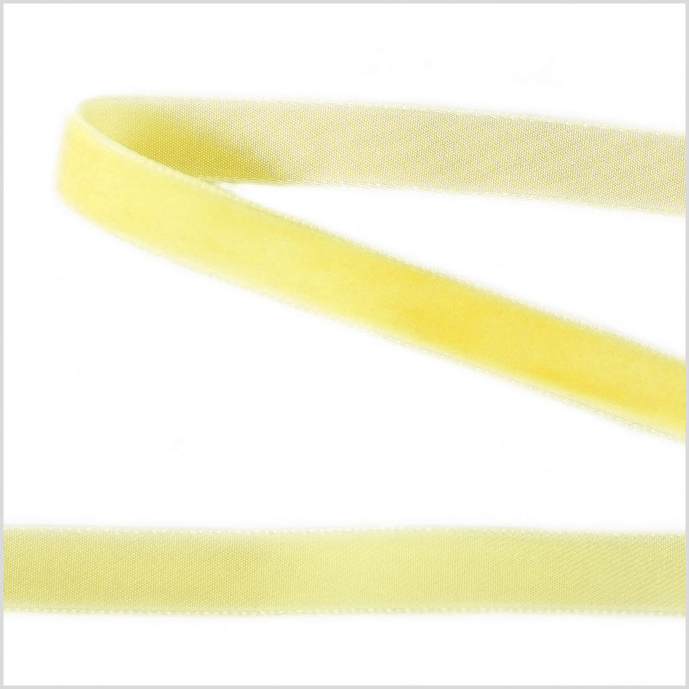 Single Faced Velvet Ribbon Made in Italy - 3/8