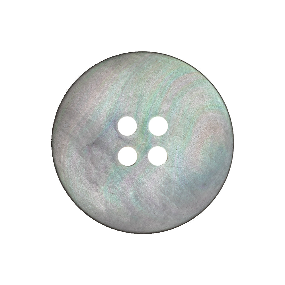 Antique Silver and Fair Green Iridescent 4-Hole Narrow Rim Shell Button - 40L/25.5mm - Joann Fabrics