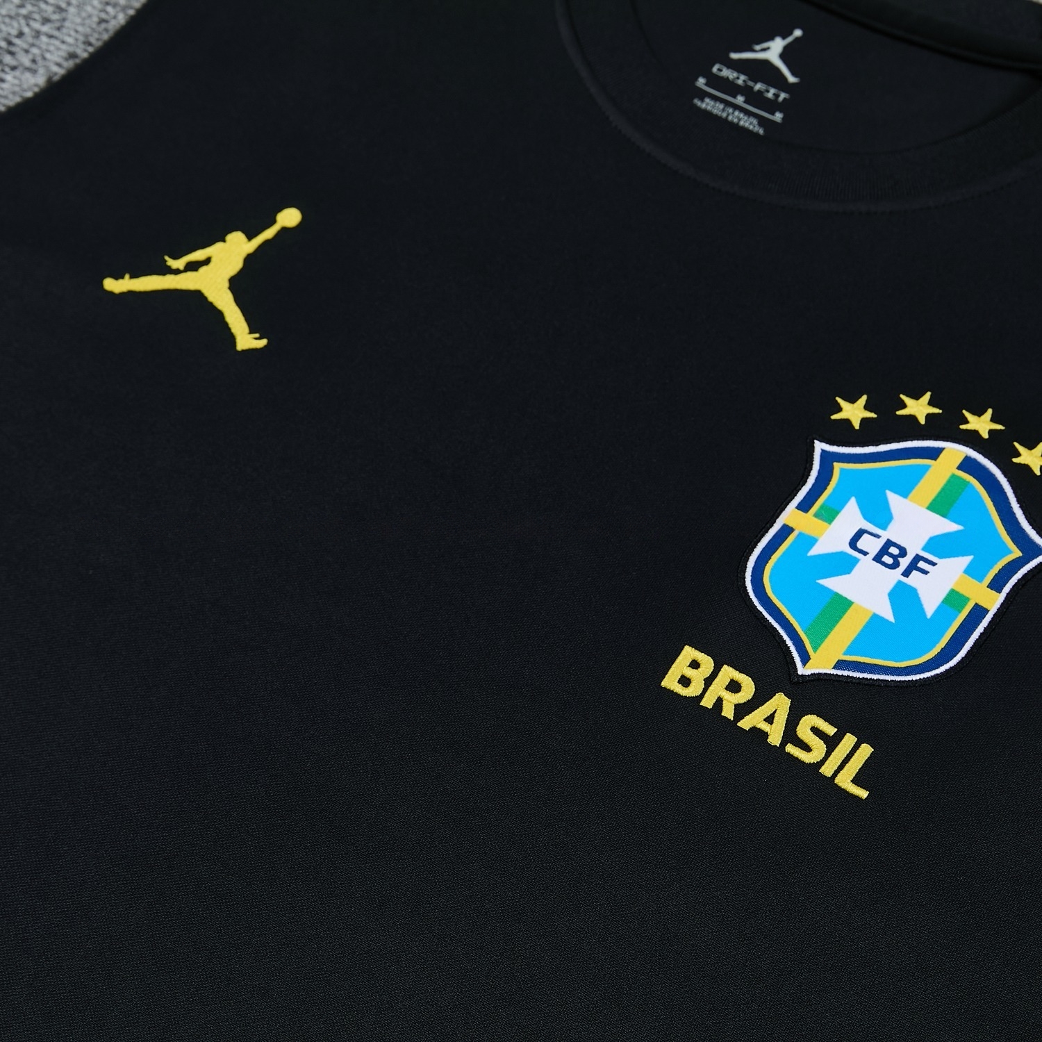 Brazil 2026 Vest Training Set - Black Vest and Shorts - UnitedFutballJersey