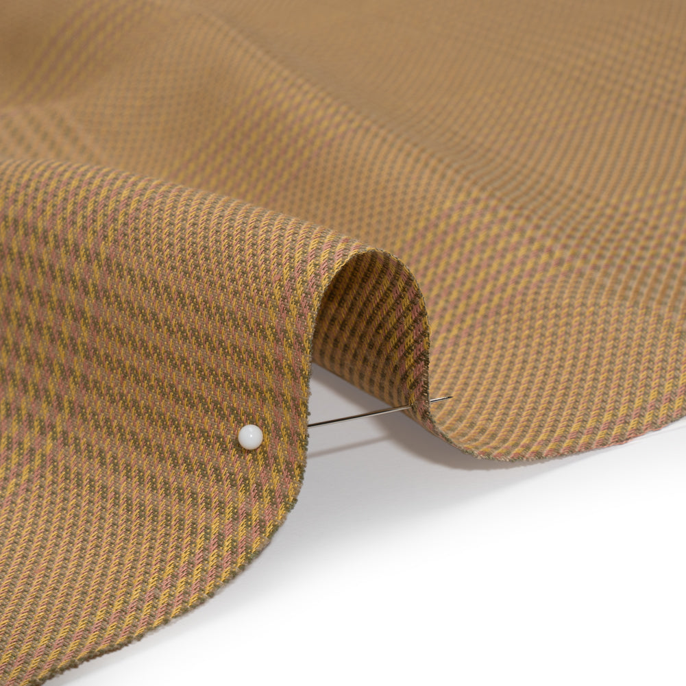 Linen Twill - Pink, Yellow and Olive Green Plaid - Joann Fabrics