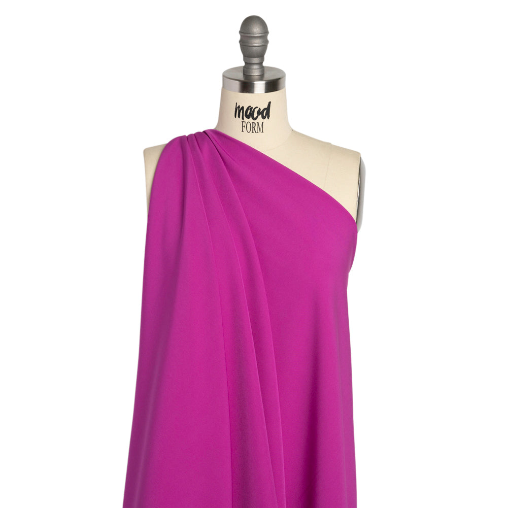 Stretch Recycled Polyester 4-Ply Crepe - Dark Fuchsia - Premium Collection - Joann Fabrics