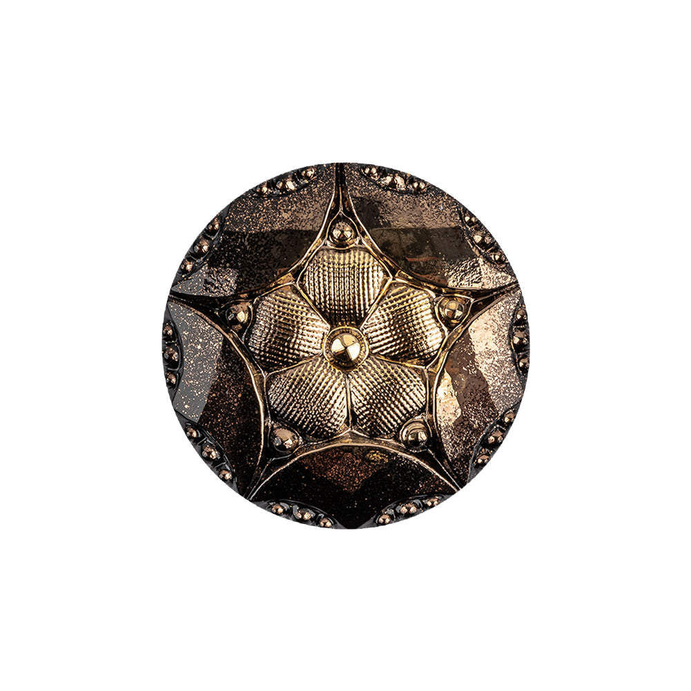 Gold Shaded Glass Button - 36L/23mm - Joann Fabrics