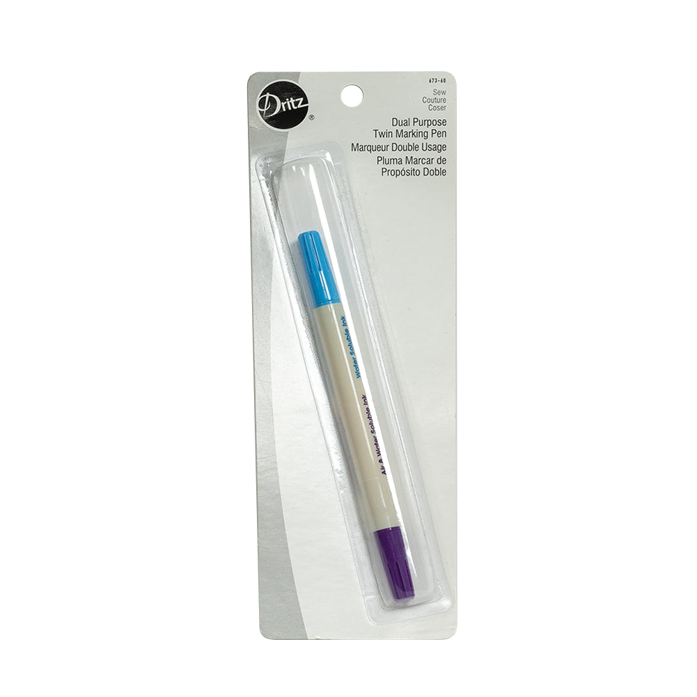 Dritz Dual Purpose Water Soluble Twin Marking Pen - Joann Fabrics