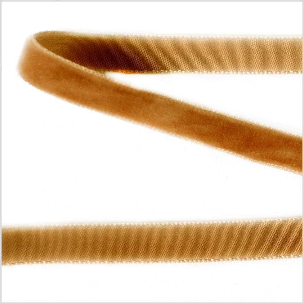 Single Faced Velvet Ribbon Made in Italy - 3/8