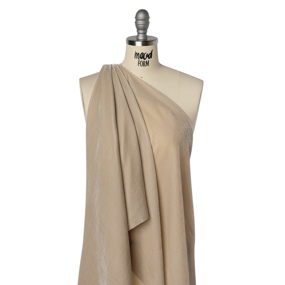 Rayon-Silk Velvet - Beige - Cicero Collection - Joann Fabrics