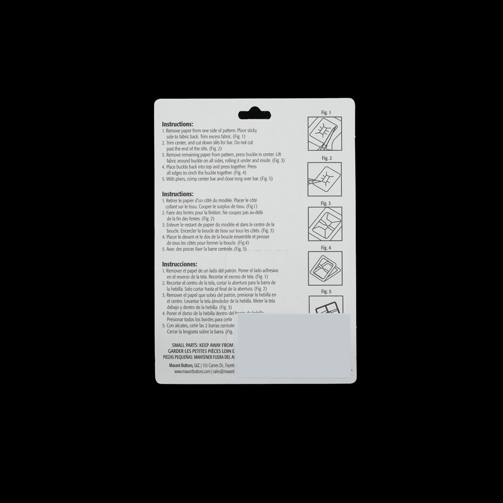 Maxant Rectangular Buckle Cover Kit - 0.75