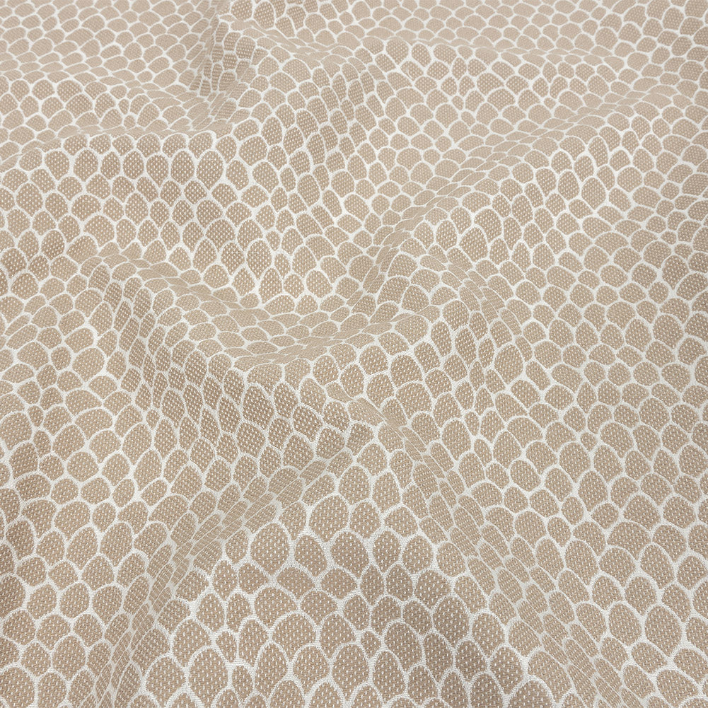 Khaki Scaled Blended Polyester Jacquard - Joann Fabrics
