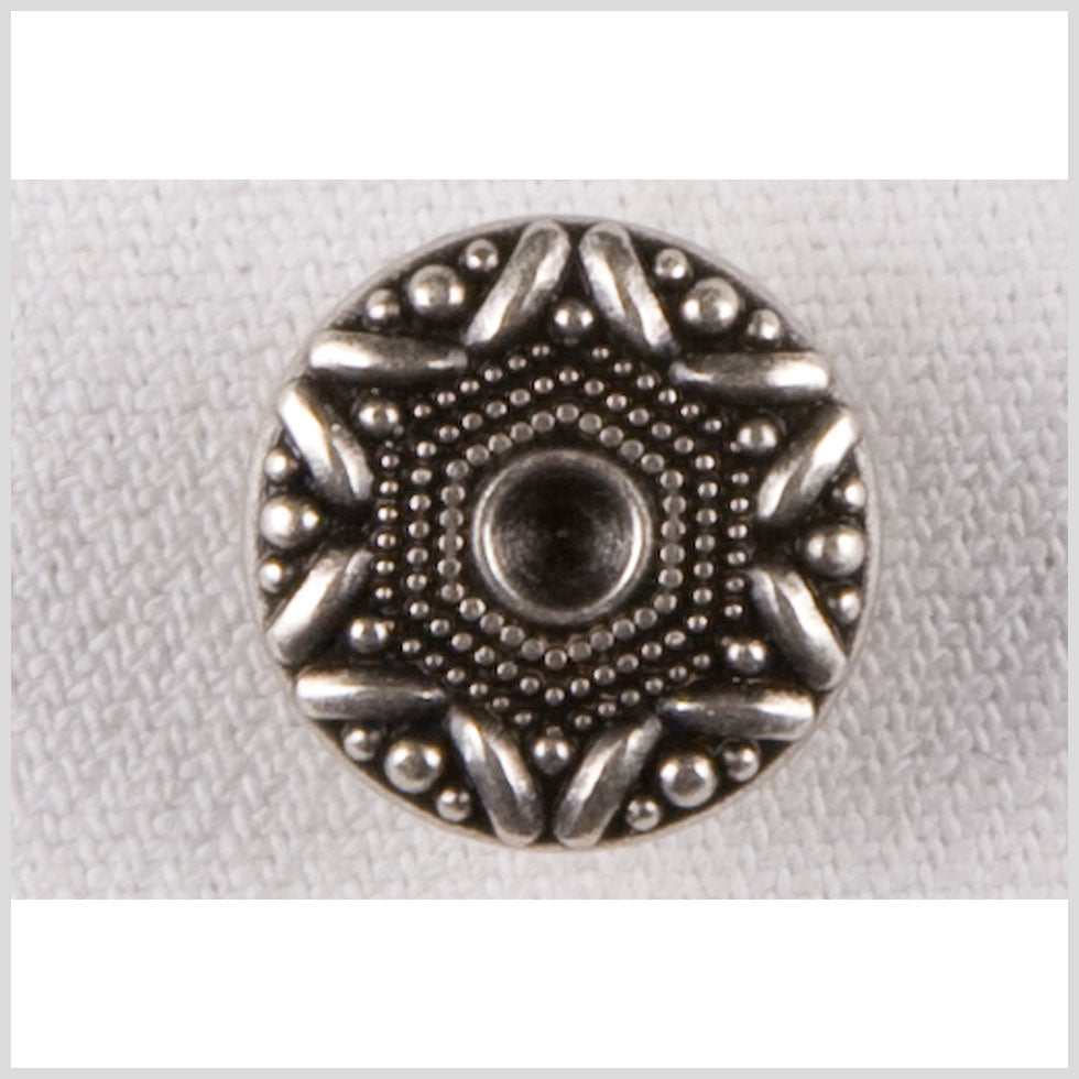 Silver Metal Coat Button - 24L/15mm - Joann Fabrics